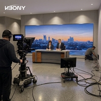 Écran LED intérieur P2.5 640x480 640x640 3840Hz en aluminium moulé sous pression, accès frontal, installation murale modulaire fixe, écran vidéo HD