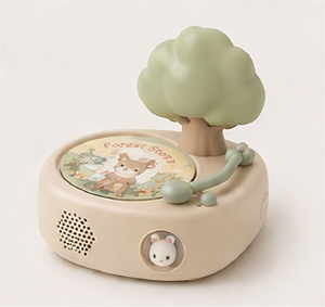 Gramophone de voyage pour enfants, jouet sonore rétro éducatif portable, 96 cartes pour casque audio 5.3, en plastique - Product Image 1