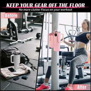 Sac bandoulière portable magnétique avec poche pour bouteille, sac de sport magnétique pour fitness, voyage, sport, pochette de rangement - Product Image 6