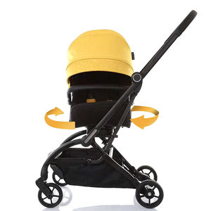 Poussette bidirectionnelle de <span class=keywords><strong>luxe</strong></span> <span class=keywords><strong>360</strong></span> rotation chariot voyage pas cher bébé poussette avec siège de voiture avec sac <span class=keywords><strong>2</strong></span> en 1 landau en alliage d'aluminium - Product Image 5