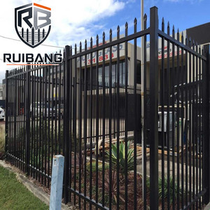 Sistema de Valla Tubular de Acero Directo de Fábrica RuiBang con Opciones de <span class=keywords><strong>Puerta</strong></span> para Contratistas Norteamericanos - Product Image 2