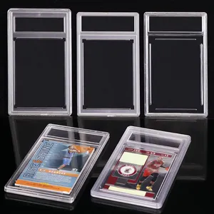 100PCS Clear Small Plastic PP PVC Acrylic Display Case For PSA Card Baseball CGC Slabs For Pokemon Ultrasonic Card Holder Case