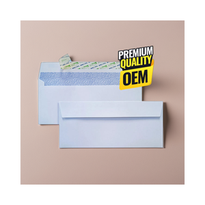 ซองจดหมายกระเป๋าสตางค์สำนักงาน wove สีขาว #10 24lb ปิดเอง4 1/8x9 1/2นิ้วกระดาษไร้ขอบ24lb สำหรับใช้ในธุรกิจ - Product Image 1