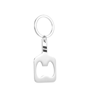 Porte-clés décapsuleur en acier inoxydable, design raquette de pickleball, style européen et américain, personnalisable, cadeau sportif pour sac à dos - Product Image 4