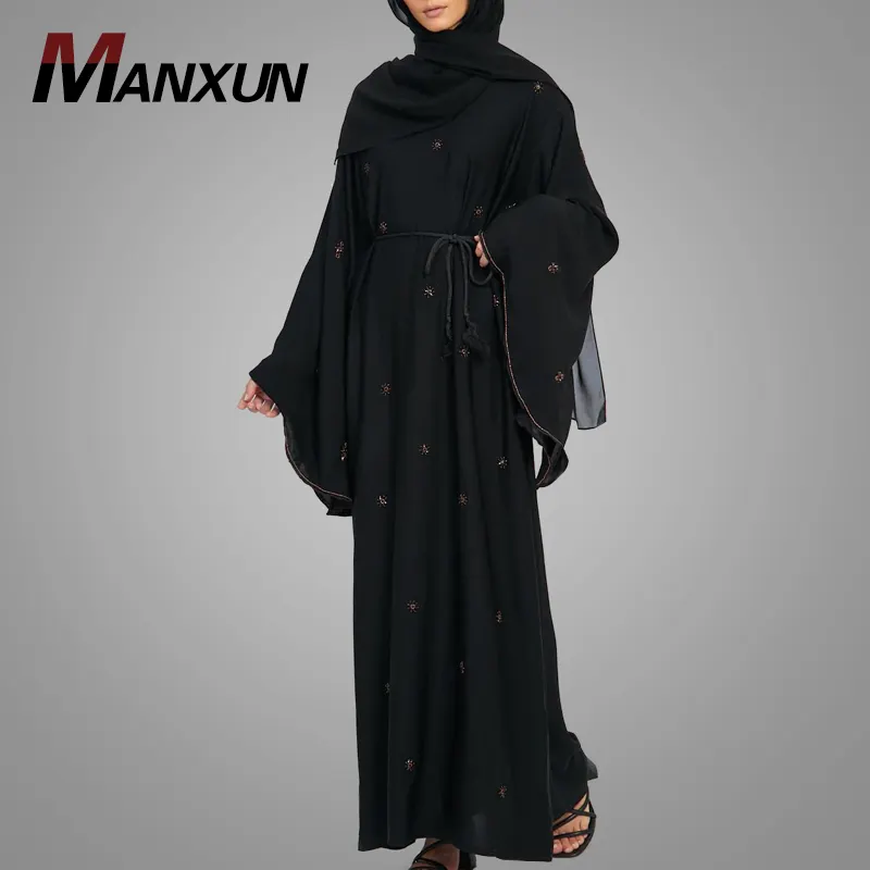 Nuovo modello Abaya pakistano a Dubai abito caftano In Jersey marocchino con perline di alta qualità elegante taglie libere vestiti di jalapia