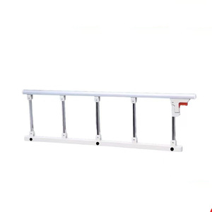 Barandillas de cama médicas de acero inoxidable, diseño recto universal de 50 cm de altura para protección de seguridad de niños y ancianos - Product Image 1