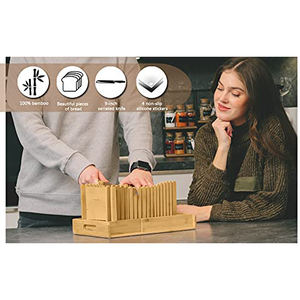 Cortador de pan de bambú con bandeja para Cortador migas de pan de Bambú - Product Image 5