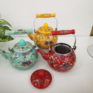 BOYANG nuovo arrivo <span class=keywords><strong>teiera</strong></span> 2.5L manico in ceramica generale bollitore <span class=keywords><strong>da</strong></span> tè smaltato per <span class=keywords><strong>fornello</strong></span> a induzione con colino <span class=keywords><strong>da</strong></span> tè - Product Image 2