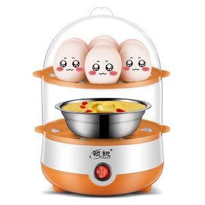 Lingrui Double Layer Egg Steamer 110V Multifunctional Mini Steam <b>Cooker</b> For Boiled Eggs And Custard Household Use - Product Image 3