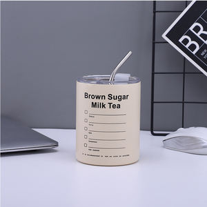 20oz boisson chaude froide bureau à domicile tasses isolées en acier inoxydable tasse de voyage en vrac à double paroi avec paille - Product Image 6