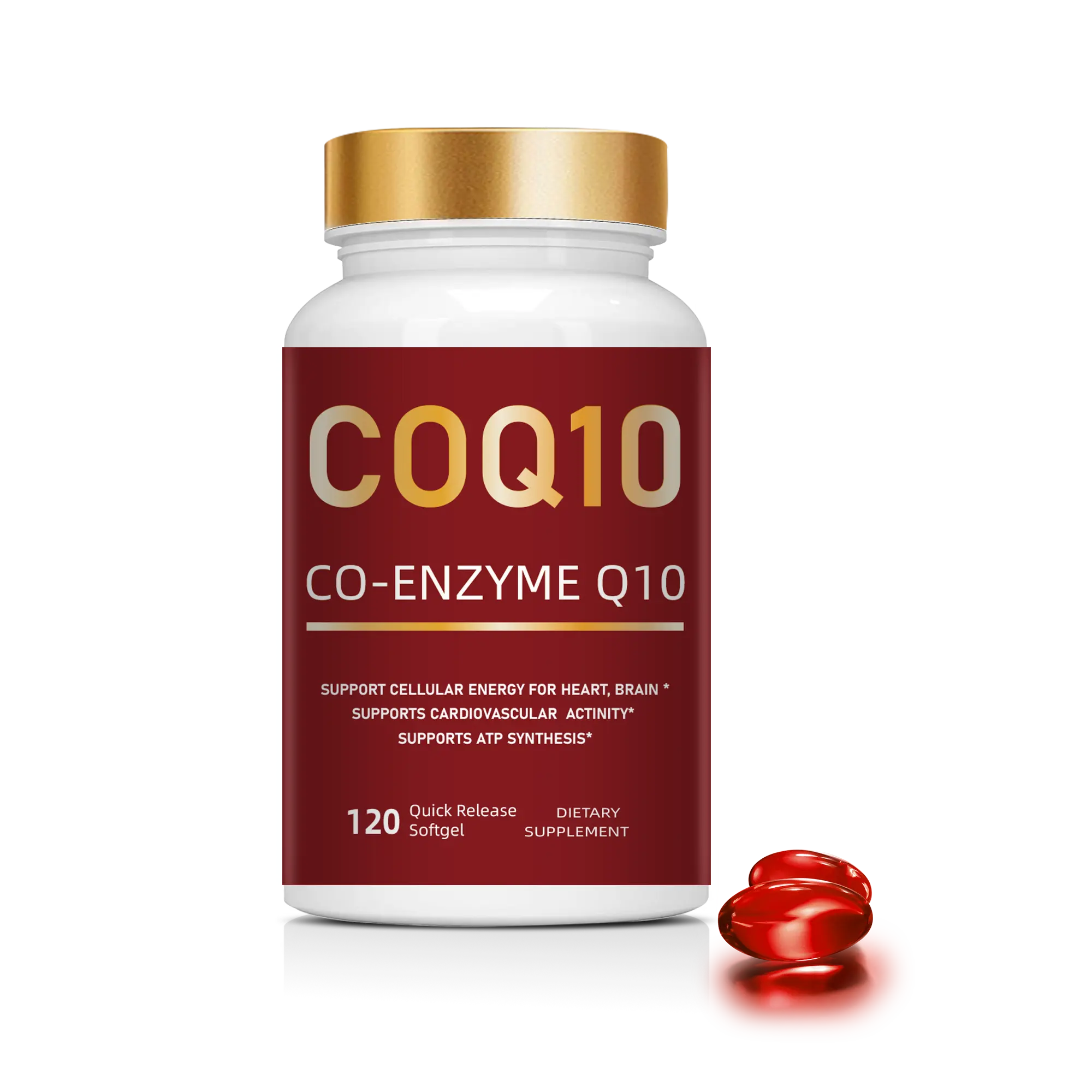 Sản phẩm Chứng Khoán nhà máy Trung Quốc OEM Coenzyme Q10 viên nang