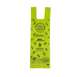 Custom Size Cornstarch Eco Friendly Biodegradable Poo Waste <b>Bags</b> Portable Dog Poop <b>Bag</b> With Handle <b>Compostable</b> Doggie Poop <b>Bags</b> - Product Image 4