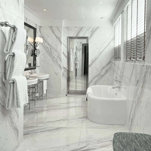 Service de conception 3D gratuit Goldtop, échantillons de taille coupée, Volakas Blanc 1212 1224 1632, carrelage en marbre poli imperméable, conception graphique - Product Image 5