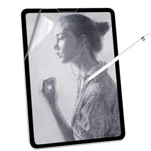 Toptan kağıt gibi ekran koruyucu ipad 7-Kağıt gibi ekran koruyucu mat PET boyama yazma Paperlike Film Apple iPad 10.2 için 7th 8th Gen 9.7 hava 10.5 10.9 Pro 11