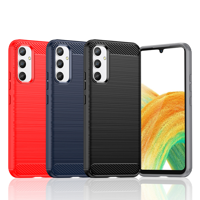 Hot Sale Carbon Fiber Case Mobile Phone case Shockproof Back Cover for Samsung Galaxy A34 5G A35 A55