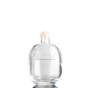 Botella de Vidrio Transparente de 100ml, 250ml, 500ml con Corcho, Botella Premium para Whisky, Ron, Brandy, Ginebra, Tequila, en Oferta - Product Image 5