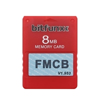 Kartu memori Retro warna-warni, kartu memori McBoot 8MB untuk PS2 FMCB, kartu memori FMCB V1.953