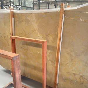 Goldtop Stone Modern Style Polished Finish Surface Burley Yellow Marble Big Slabs for Commercial Building Interior Decoration - Product Image 5