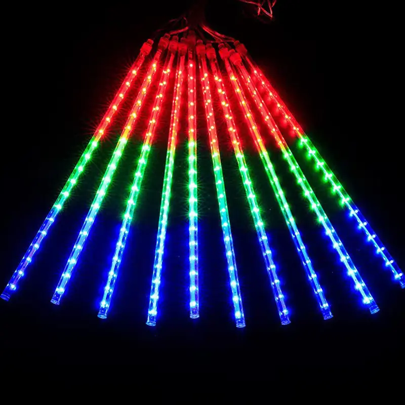 Levou chuva de meteoros luzes 8 Tubo Impermeável Luzes LED Caindo Chuva Fairy Lights para o Natal Wedding Party Árvores Jardim