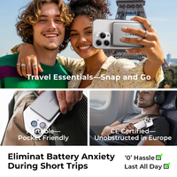 LISEN 2026 Nouvelle batterie externe magnétique ultra-fine de 0,3'' 5000 mAh avec aimant puissant pour iPhone 17 16 15 Pro Max