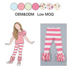 Nuovissimi Leggings per Ragazze in Cotone Carini <span class=keywords><strong>a</strong></span> <span class=keywords><strong>Righe</strong></span> Viola con Effetto Ghiaccio - Product Image 4
