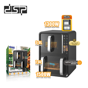 <span class=keywords><strong>Friteuse</strong></span> à air <span class=keywords><strong>double</strong></span> professionnelle en gros DSP OEM avec deux paniers 12L, deux zones doubles, <span class=keywords><strong>friteuse</strong></span> à air profonde électrique - Product Image 6
