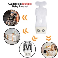 Siège auto pour bébé certifié CE/FCC - Alimenté par USB 5V, coussin de ventilation à flux d'air 3D, ventilateur intégré, pliable, sans formaldéhyde, poussette