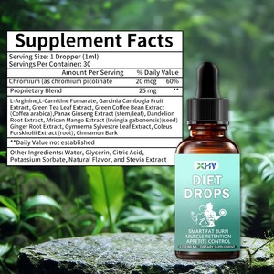 Gocce Dietetiche OEM Formula 100% Naturale a Base di Erbe per Disintossicazione, Liquido Orale con Vitamine e Cromo per Adulti - Product Image 3