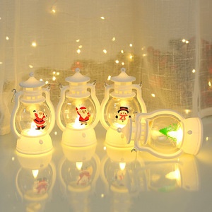 Christmas Wind Lantern Decoration Ornaments <b>LED</b> Electronic Candle Lamp Portable Night <b>Light</b> Kindergarten Christmas Gift - Product Image 3