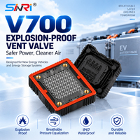 SINRI V700 Bouchons de ventilation étanches UL94V0 ignifuges IP67 anti-explosion pour couvercle de batterie avec soupape de décompression -40~+125
