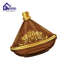 Vente en gros d'usine de nouveau verre de conservation des aliments grand mini verre marocain style arabe bol de dates de tajine style arabe personnalisé dates