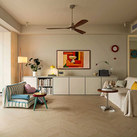 Baldosa Cerámica Moderna con Patrón Chevron de 600*1200mm, Efecto Madera, Antideslizante, para Sala de Estar y Baño, Estilo Europeo, 9.5mm