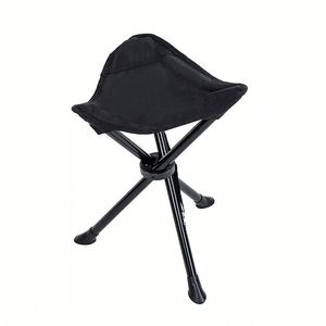 Chaise de chasse pliable compacte, tabouret portable à 3 pieds, siège de pêche ultraléger pour le camping - Product Image 1