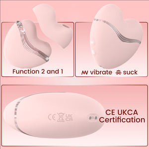 Venta al por mayor nuevo juguete sexual de succión en forma de corazón para mujer masturbador femenino orgasmo rápido masajeador de succión de potencia - Product Image 2