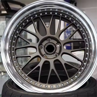 Jantes forgées sur mesure en 2 parties 5x120 5x112 5x114.3 5x130, jantes en aluminium forgées légères pour voitures particulières Benz Audi Bmw