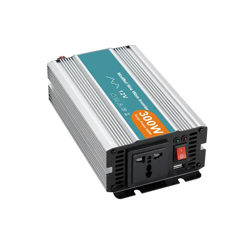 300w modified sine wave power inverter 12/24V DC input 110/220VAC output peak power 600w 50/60Hz car inverter