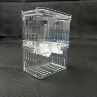 Incubateur d'élevage de poissons d'aquarium Boîte d'isolement en plastique écologique en forme de rectangle pour écloserie d'alevins de poissons