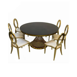 Table Ronde de Style Luxe pour la Maison, Table de Restaurant Nordique Minimaliste, Tables et Chaises de Mariage - Product Image 1
