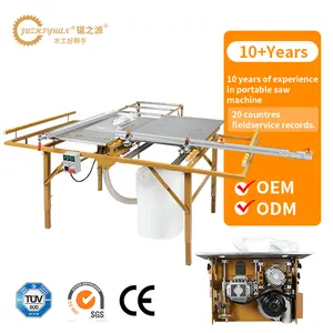 New 220V Portable L-Size Panel Saw Machine With Durable Motor Sliding Table For Farm Home Wood Cutting Woodworking Machinery
