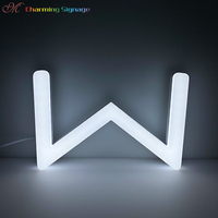 Lettres de canal LED en acrylique étanche IP68 personnalisées Signalisation 3D PPMA Entreprise de publicité extérieure Décoration Transformateur au néon