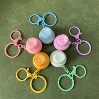 LED Light up Keycap Clicker Fidget Toy Portable Keychain Stress Relief Keyboard Button Squeeze Toy