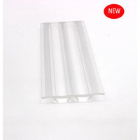 Lumière linéaire LED double concave en plastique transparente, extrusion, lentille optique en PC, lentille en PMMA, LED SMD 2835