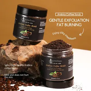 Exfoliante corporal de café personalizado, crema exfoliante corporal de marca privada, brillo Natural, venta al por mayor OEM