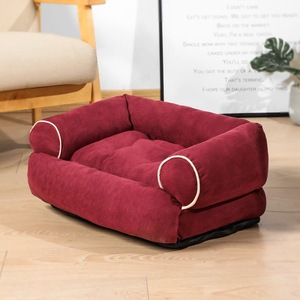Cama para Mascotas, Sofá Rectangular de Fibra de Poliéster Suave, Lavable a Mano - Product Image 2