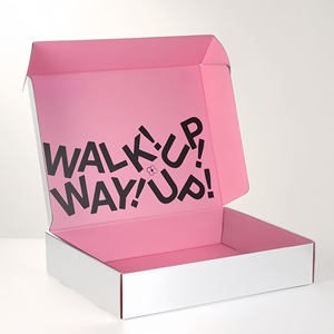 Bán buôn tái chế HOT Màu Hồng bưu phẩm hộp in ấn giấy đóng gói hộp giao hàng Bao bì có thể được tùy chỉnh nhãn hiệu riêng vận chuyển hộp - Product Image 3