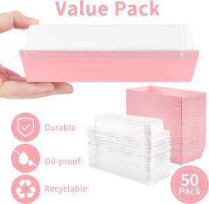 Scatole <span class=keywords><strong>di</strong></span> imballaggio per <span class=keywords><strong>pasticceria</strong></span> <span class=keywords><strong>rosa</strong></span> personalizzate Eco Recycle Gift Food Biscuit con finestra confezione <span class=keywords><strong>di</strong></span> biscotti dolci scatola <span class=keywords><strong>di</strong></span> Macaron <span class=keywords><strong>rosa</strong></span> trasparente - Product Image 4