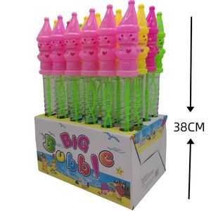 Bâtonnets à <span class=keywords><strong>bulles</strong></span> de savon unisexe 38 cm en plastique PVC 24 baguettes jouets <span class=keywords><strong>pour</strong></span> enfants - Product Image 5