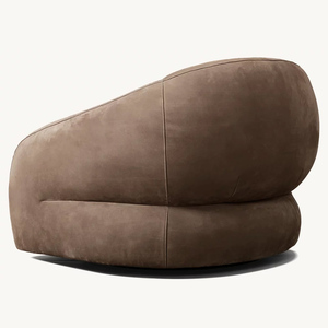 Poltrona Girevole Singola in Pelle PU Stile Mid-Century Modern per Camera da Letto e Sala <span class=keywords><strong>d</strong></span>'<span class=keywords><strong>Attesa</strong></span> - Product Image 6