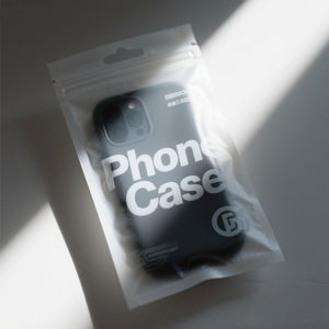 Étui de téléphone <span class=keywords><strong>zip</strong></span>-lock refermable à impression personnalisée 3C sac pochette à fermeture éclair à trois joints latéraux sacs d'emballage en plastique - Product Image 1