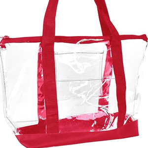 Bolsa <span class=keywords><strong>de</strong></span> Mano Transparente <span class=keywords><strong>de</strong></span> PVC Personalizada con Cierre, para Playa y Estadio, Gran Venta - Product Image 5